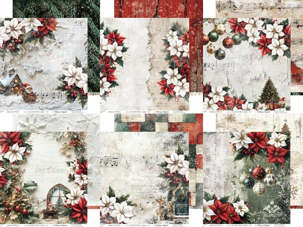 Craft O Clock Oh, Christmas Night 12x12 Paper Pad