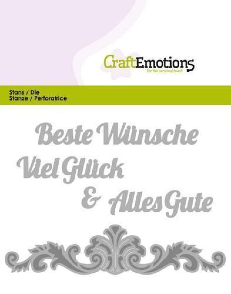 CraftEmotions Stanze Beste Wünsche #0403