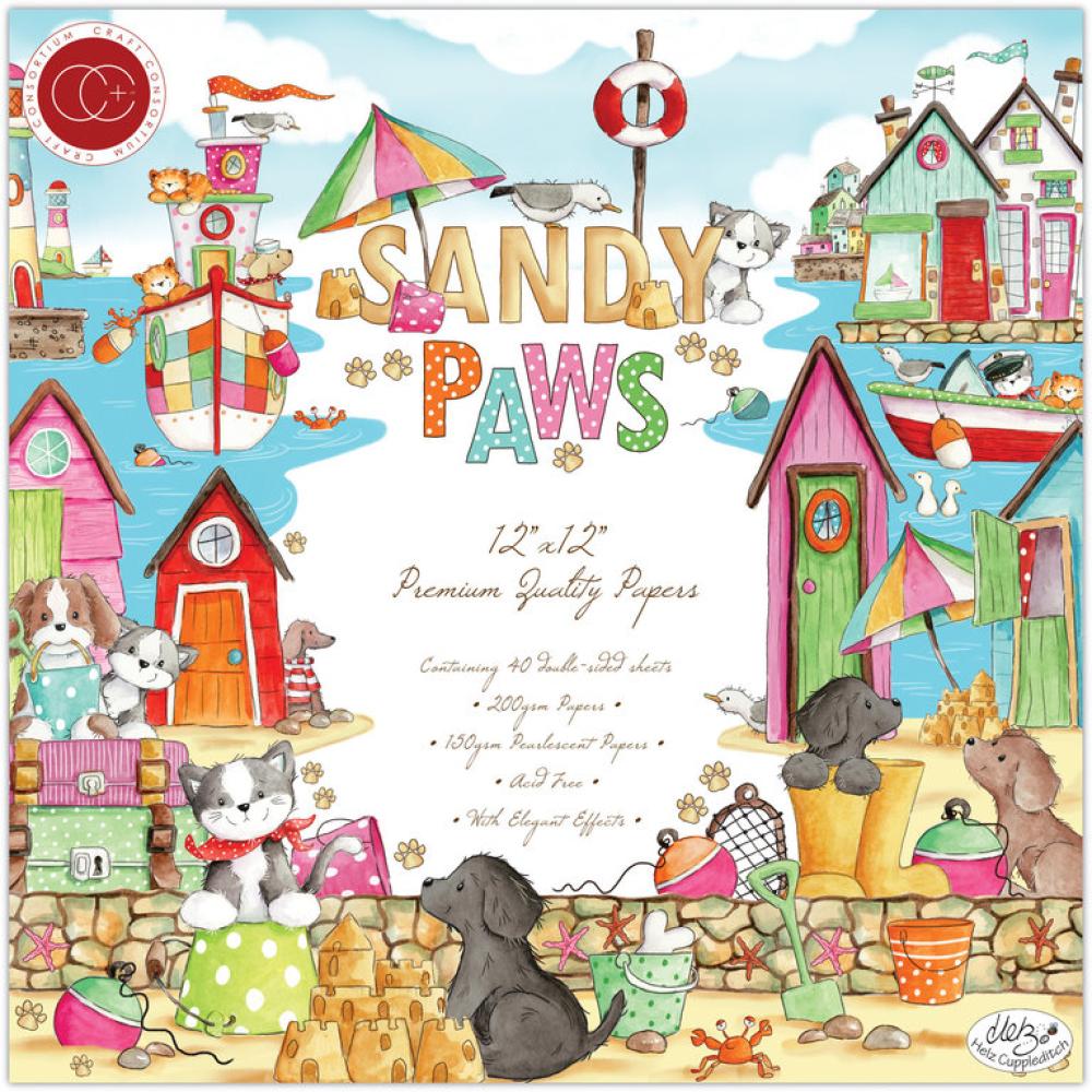 Craft Consortium 12x12 Paper Pad Sandy Paws #028