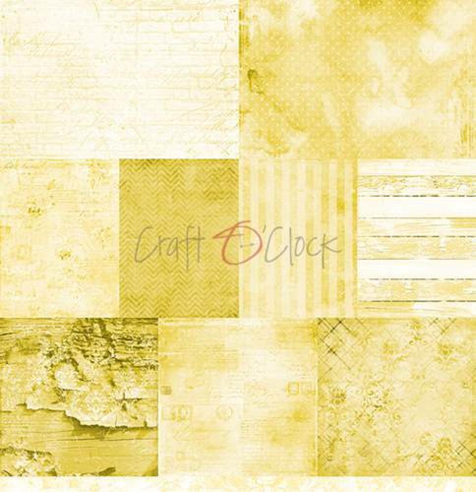 Craft O Clock 12x12 Paper Pad Basic Yellow Mood