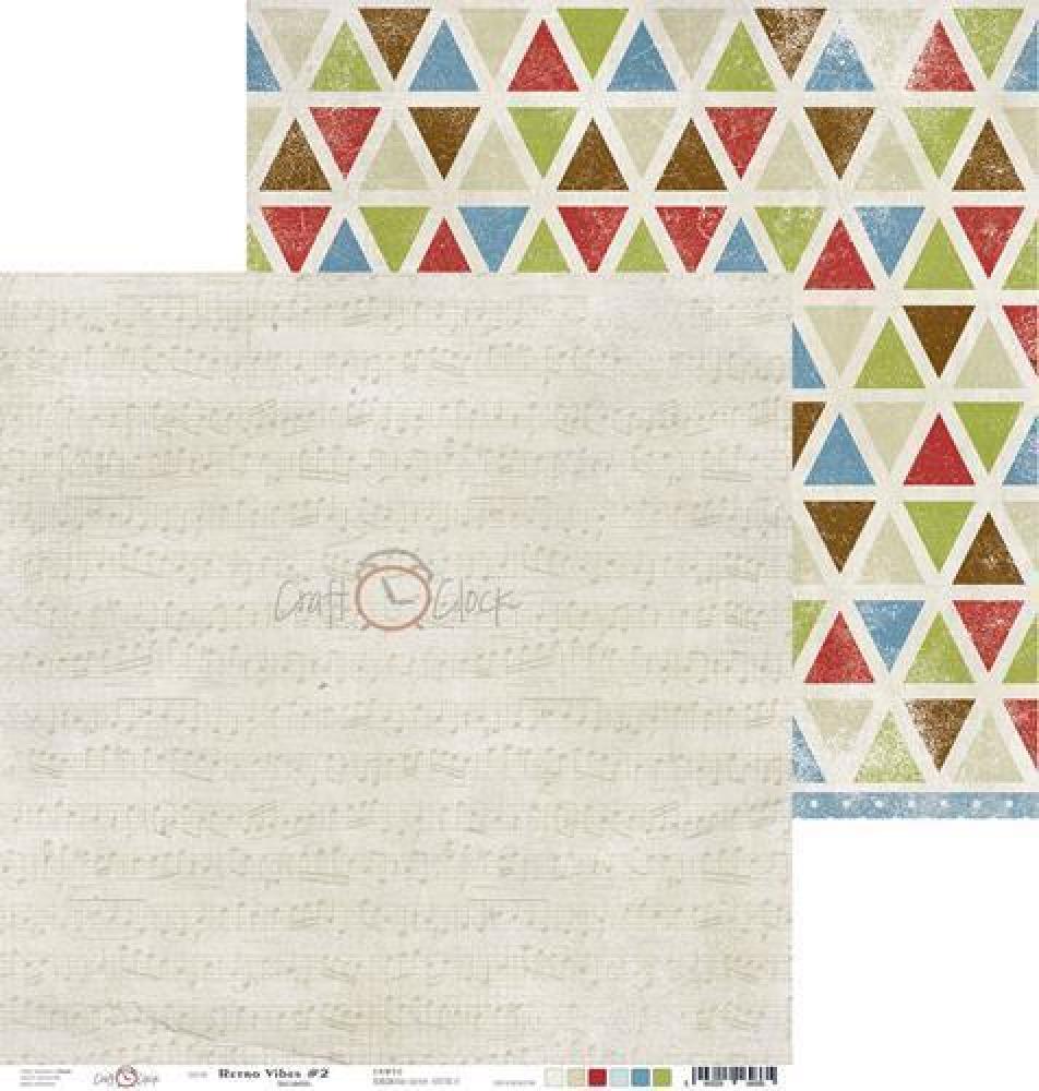 Craft O Clock 12x12  Paper Pad Retro Vibes