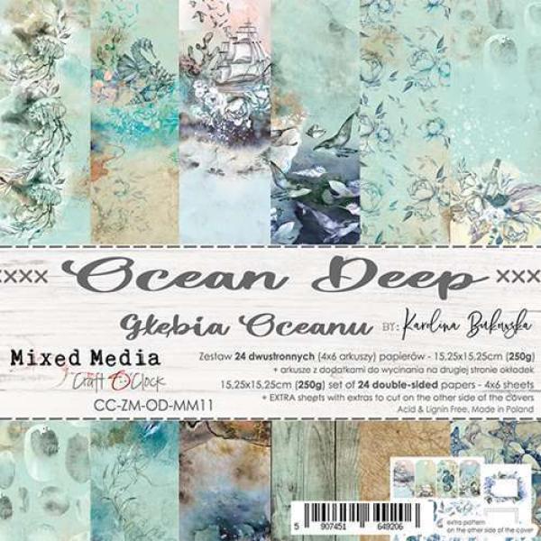 Craft O Clock 6x6 Paper Pad Ocean Deep_eingestellt
