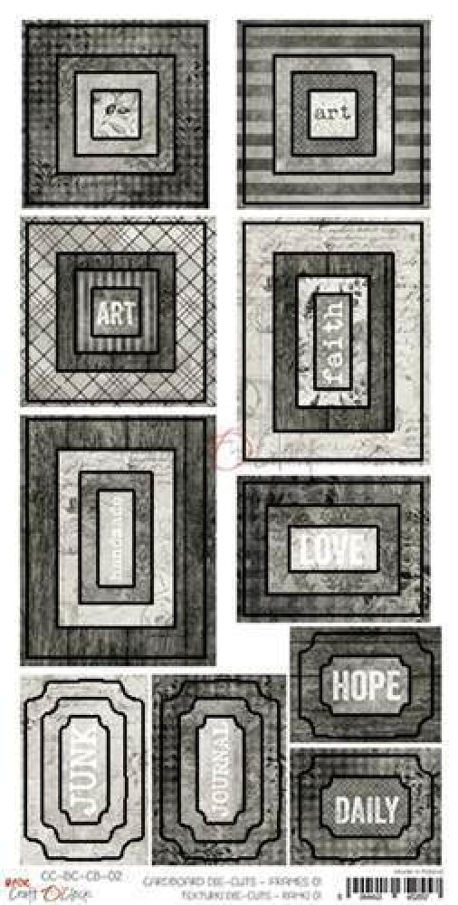 Craft O' Clock Cardboard Die Cuts Frames 01