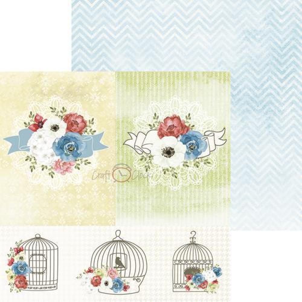 Craft O Clock Paper Pad 6x6 Mom´s Garden_eingestellt