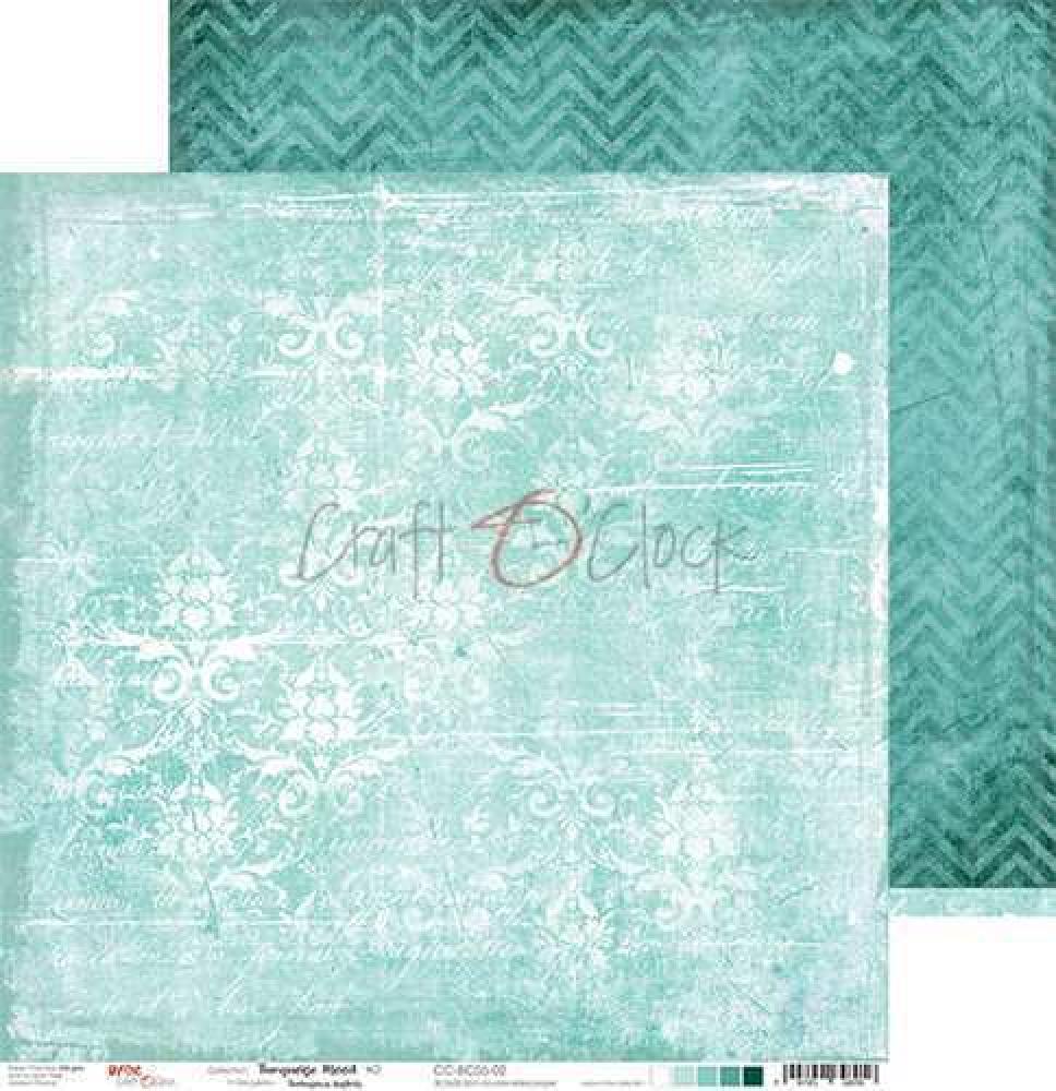 Craft O Clock 6x6 Paper Pad Turqoise Mood #05