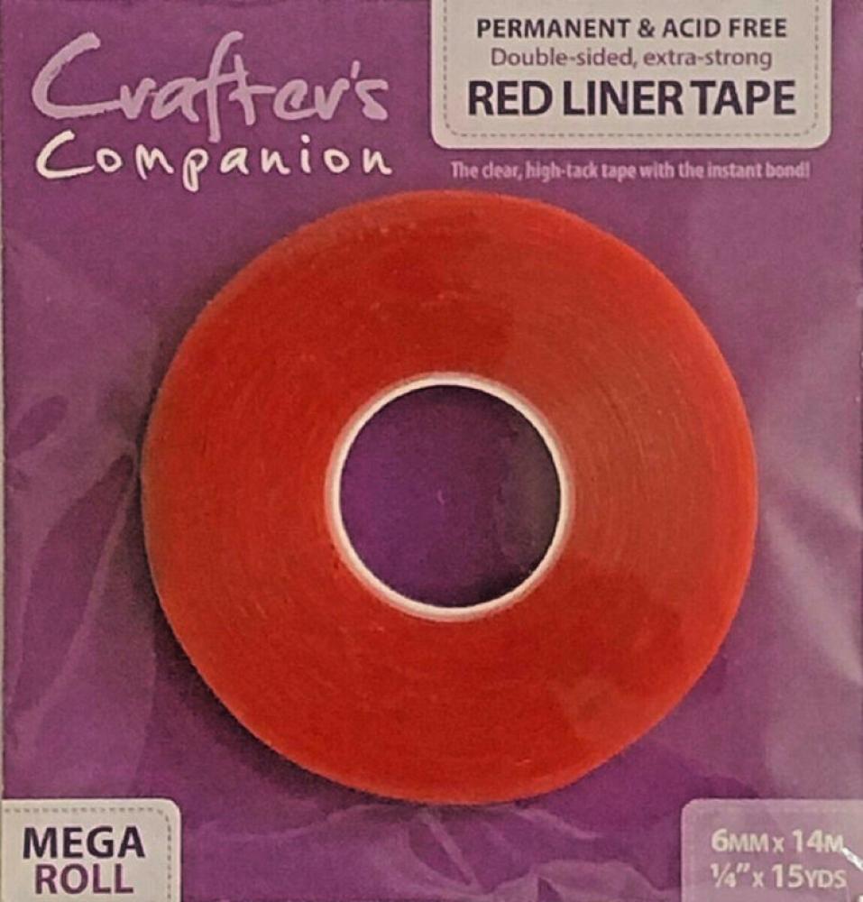 Crafter's Companion Red Liner Double Sided Tape 6mm  Mega Roll