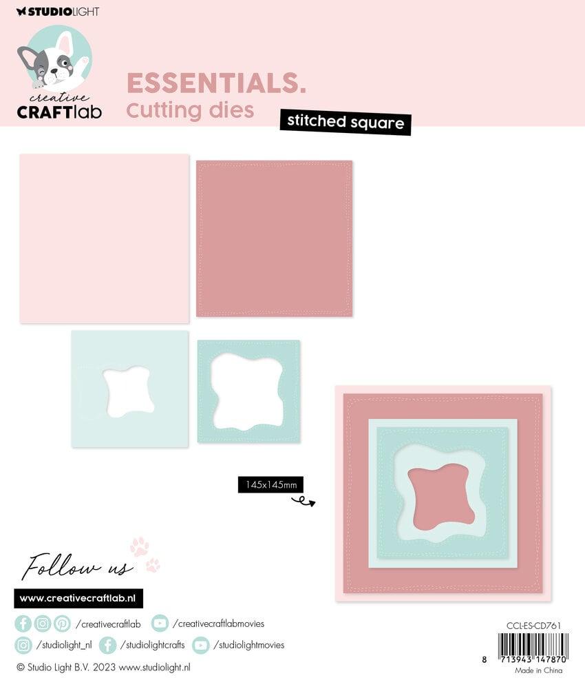 Craftlab Essentials Cutting Dies Stitched Square #761