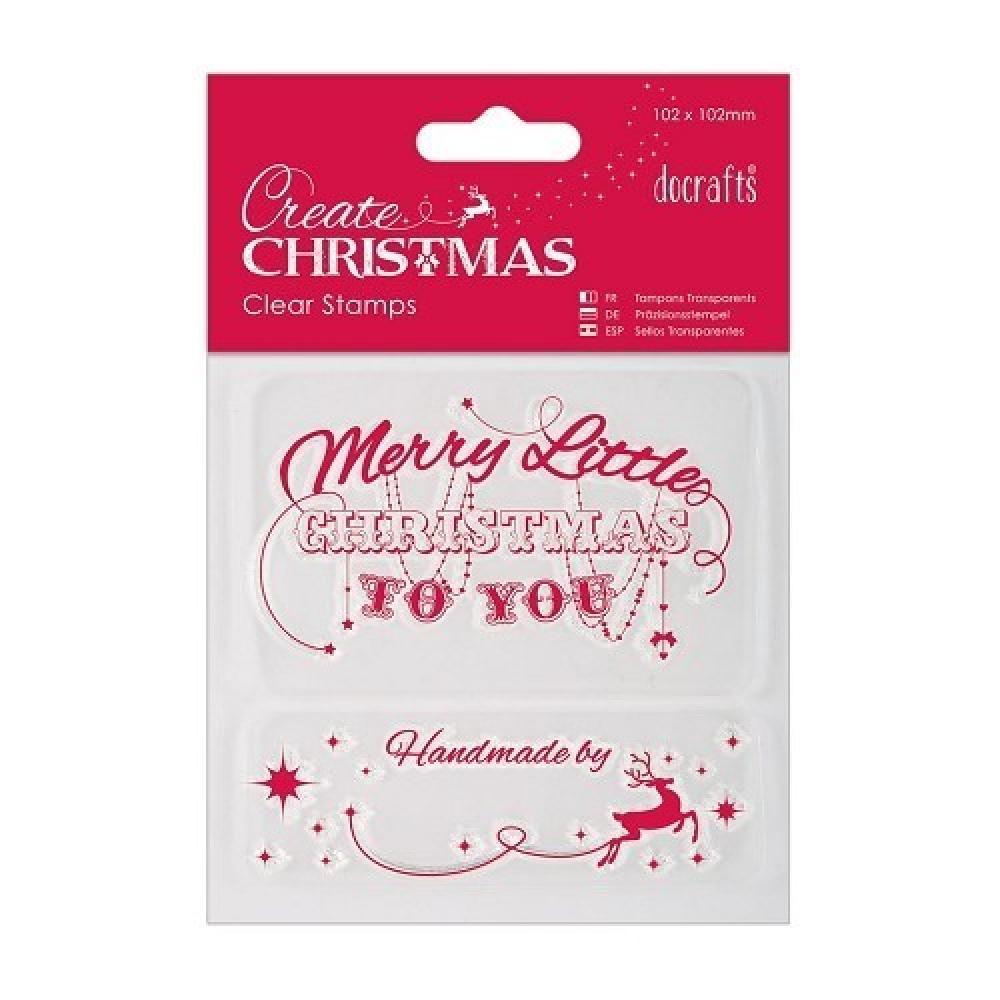 Create Christmas Clear Stamp Merry Christmas