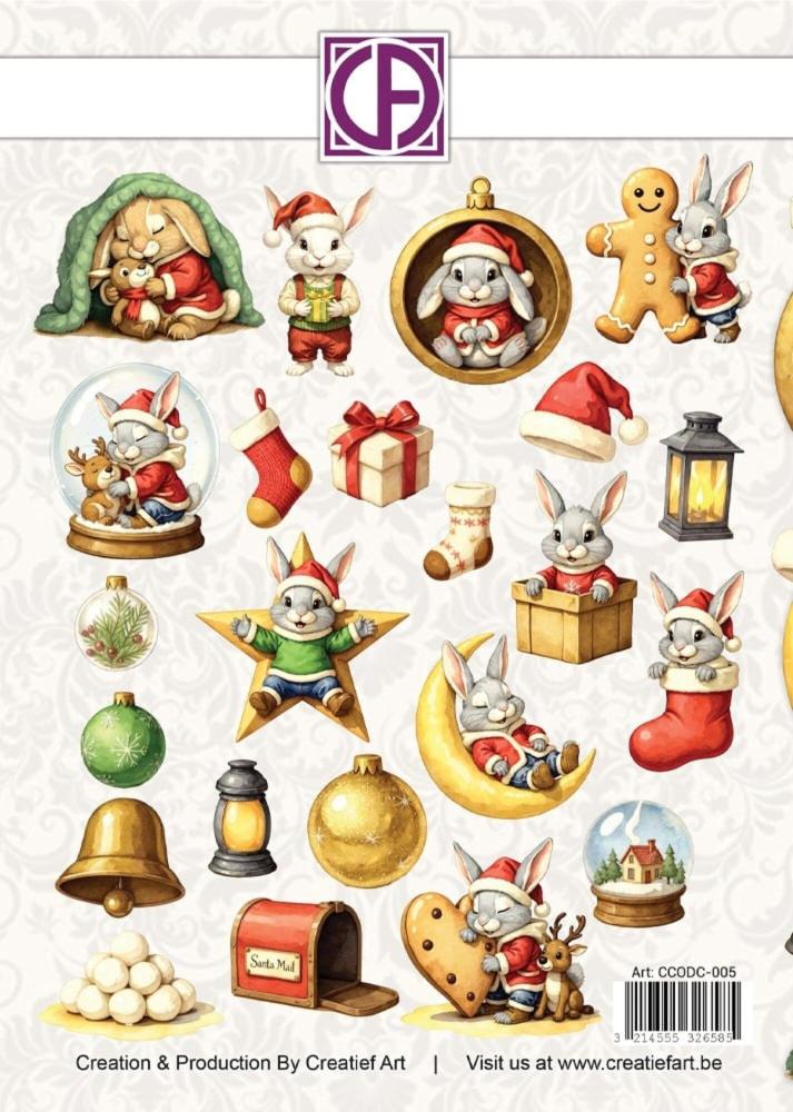 Creatief Art Snowy Bunnies Die-Cuts Creative CutOuts (23pcs)