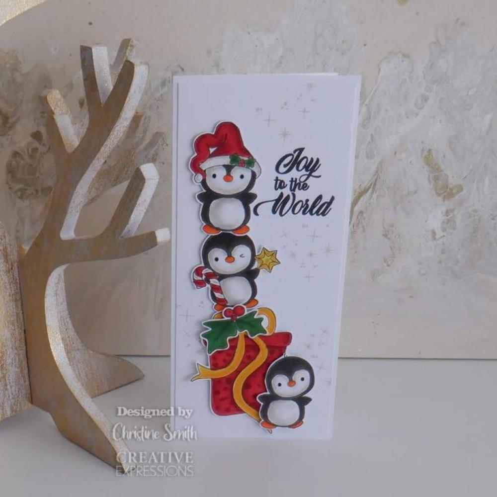 Creative Expressions DL Clear Stamps Santa Penguins #967