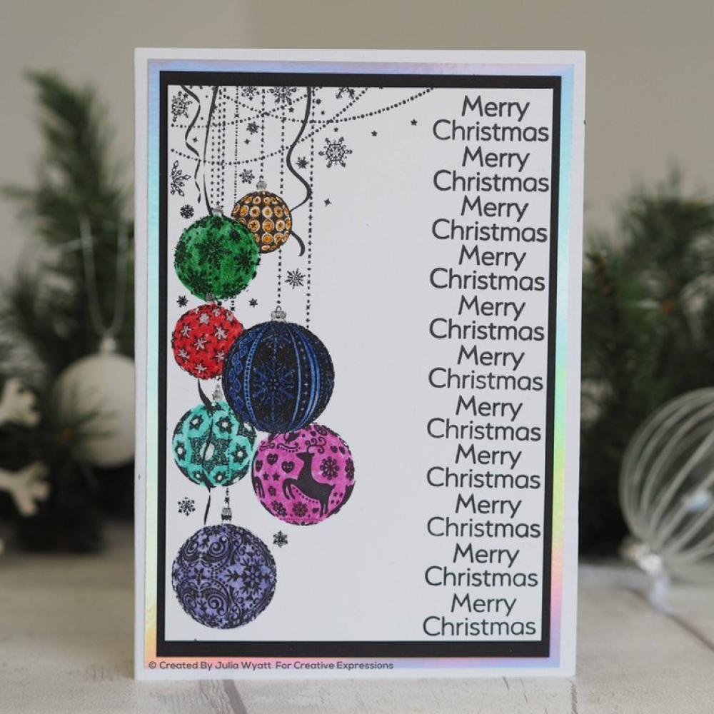 Creative Expressions DL Rubber Stamps Bauble Pendant #022