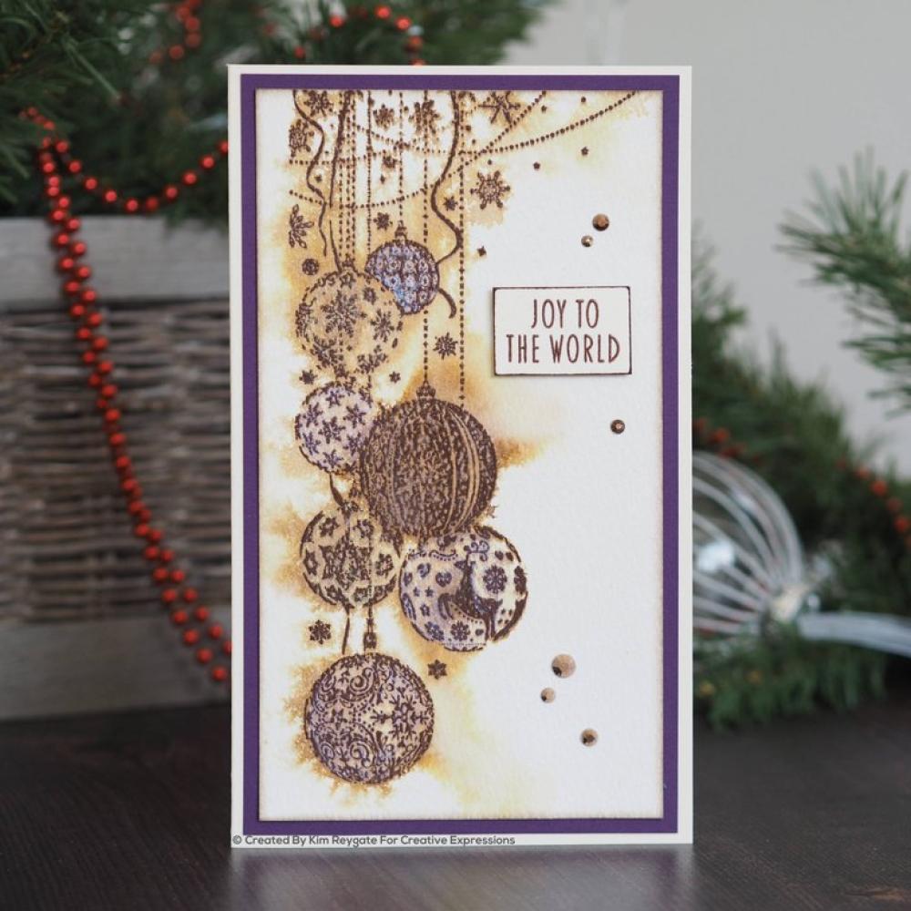 Creative Expressions DL Rubber Stamps Bauble Pendant #022