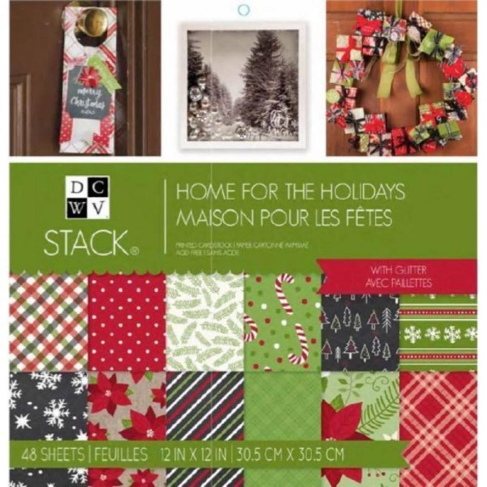 DCWV 12x12 Paper Pad Home For The Holidays