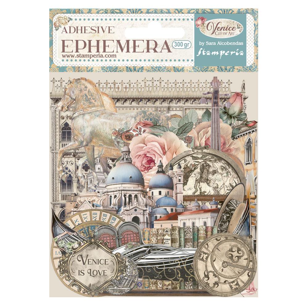 DFLCT65 Stamperia Venice City of Art Ephemera (40 pcs)