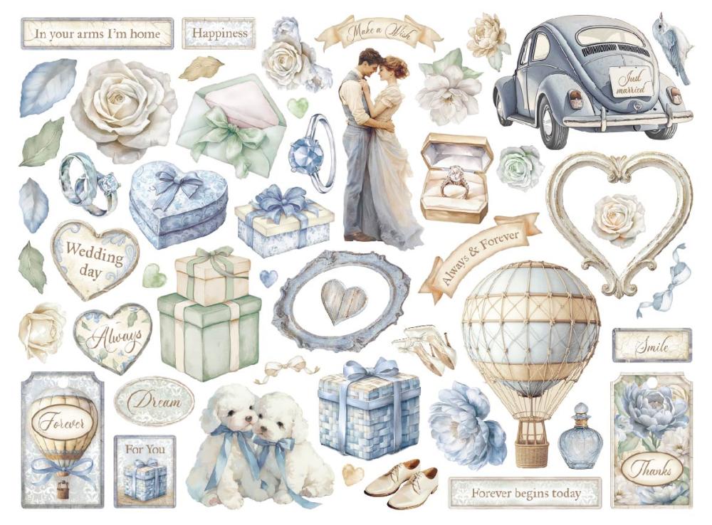 DFLDC116 Stamperia Timeless Die Cuts Assorted (50 pcs)