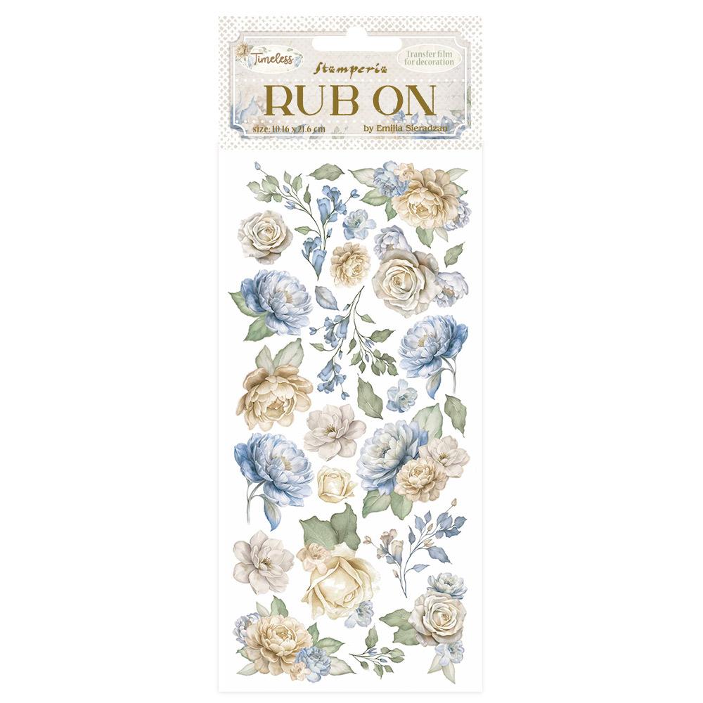 DFLRB160 Stamperia Timeless Rub On Flowers
