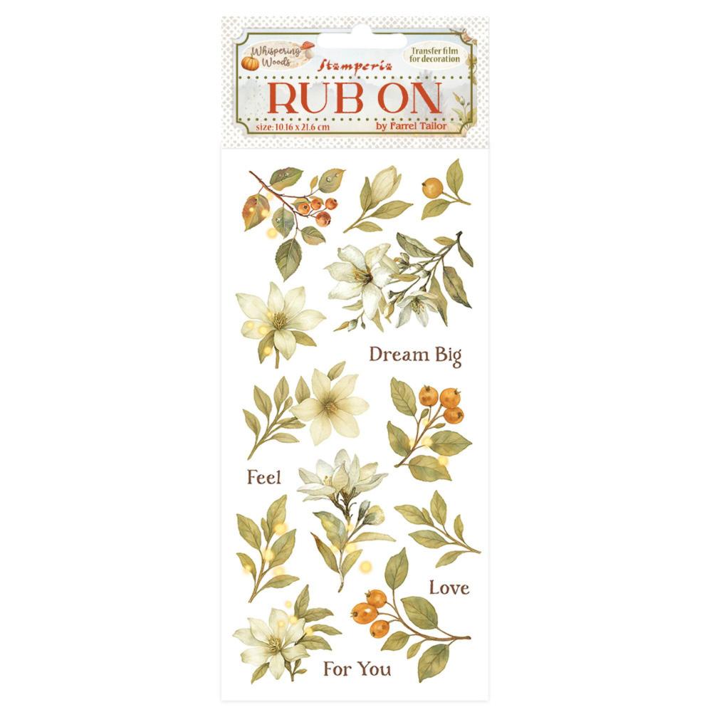 DFLRB184 Stamperia Whispering Woods Rub On Magnolia