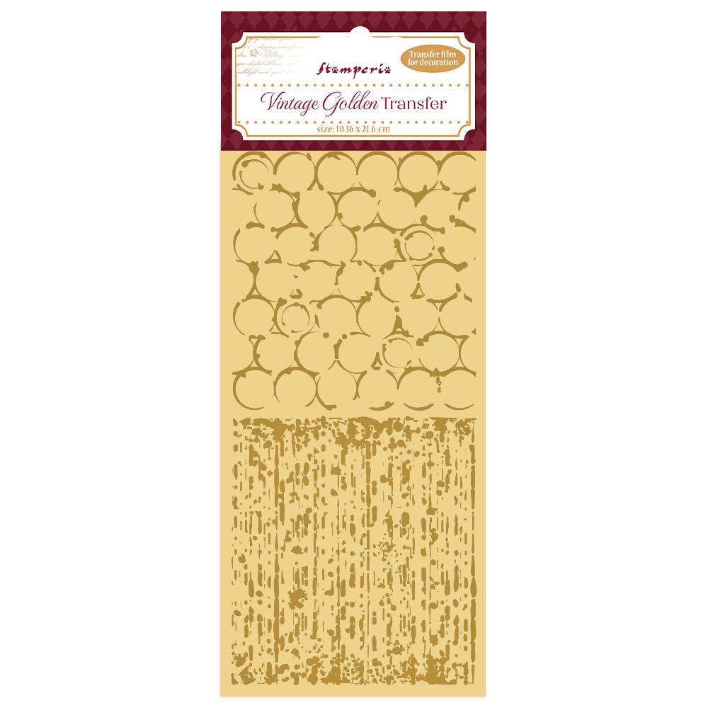 DFLRGT03 Stamperia Alice in Christmas Vintage Golden Transfer Backgrounds