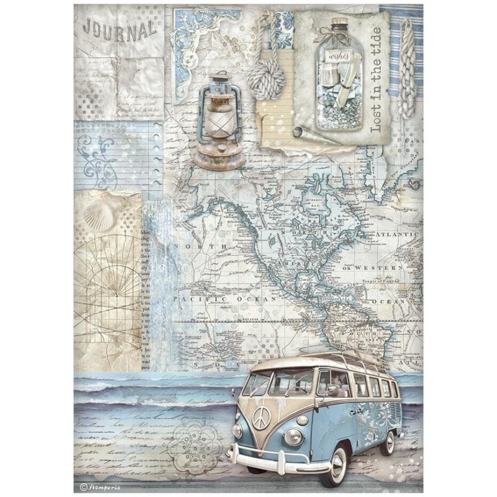 DFSA41028 Stamperia Silent Sea A4 Rice Paper Van