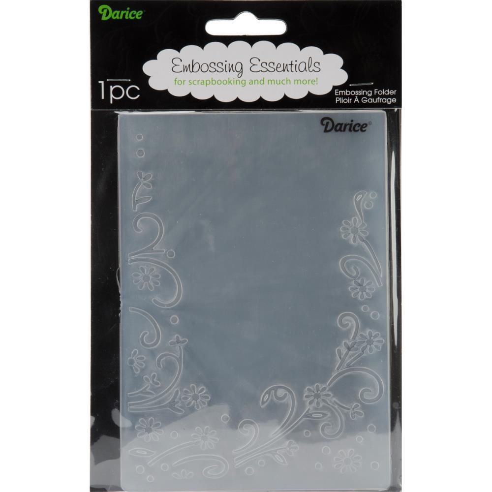 Darice Embossing Folder Floral Border