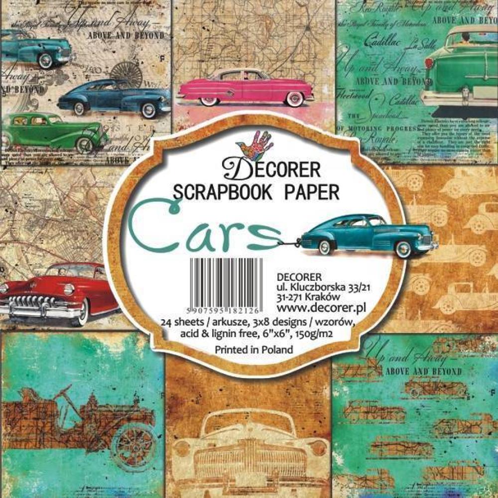 Decorer 6x6 Paper Pad Cars