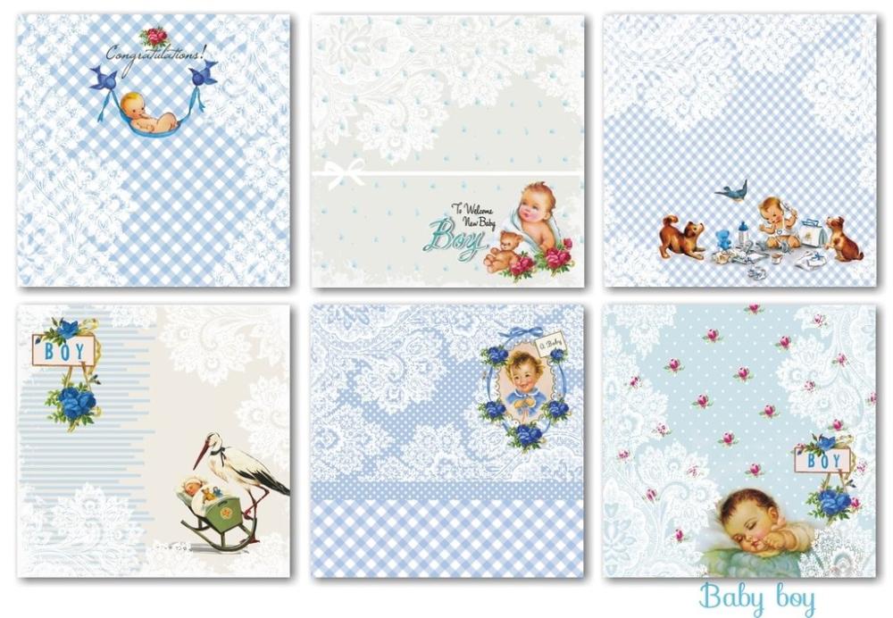 Decorer 8x8 Paper Pad Baby Boy