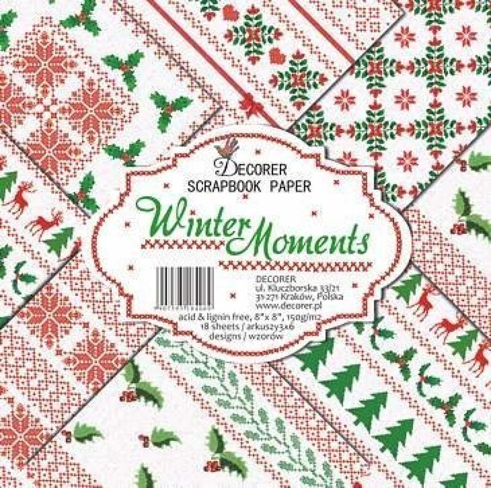 Decorer 8x8 Paper Pad Winter Moments