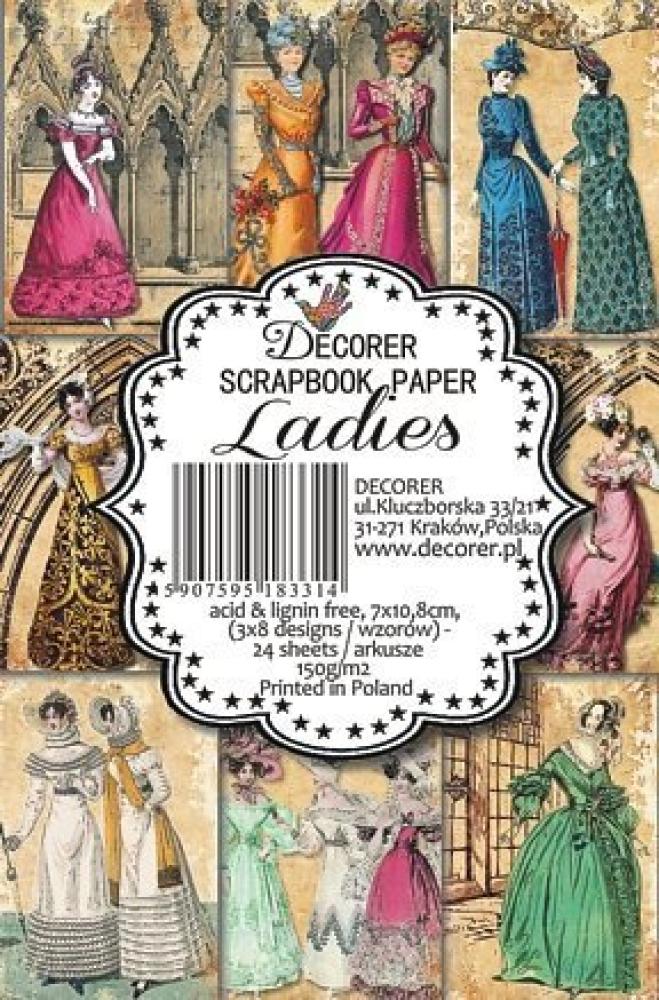 #36 Decorer Mini Scrapbook Paper Ladies