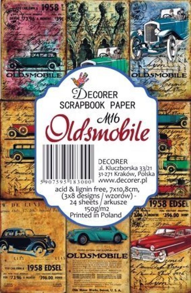Decorer Mini Scrapbook Paper Oldsmobile