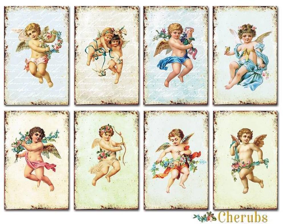 #57 Decorer Mini Scrapbook Paper Set Cherubs