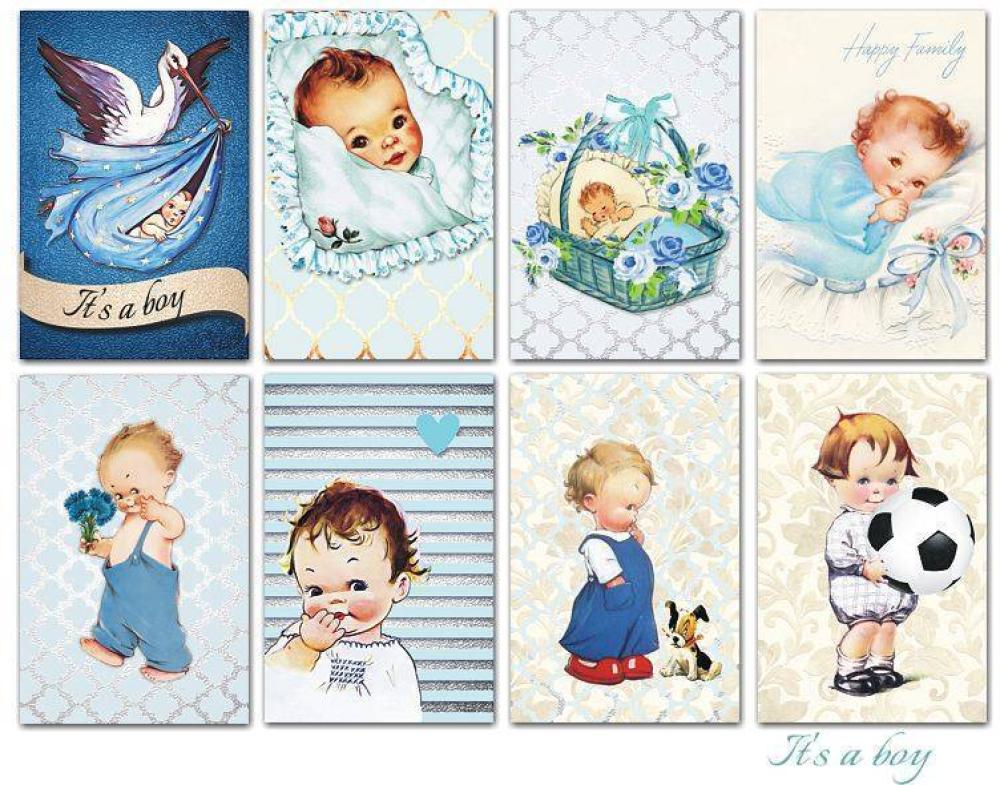 Decorer Mini Scrapbook Paper Set It's a Boy