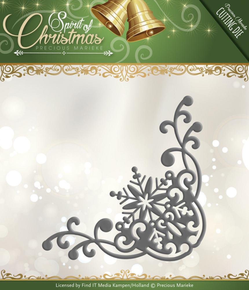 Precious Marieke Stanzschablone Snowflake Corner