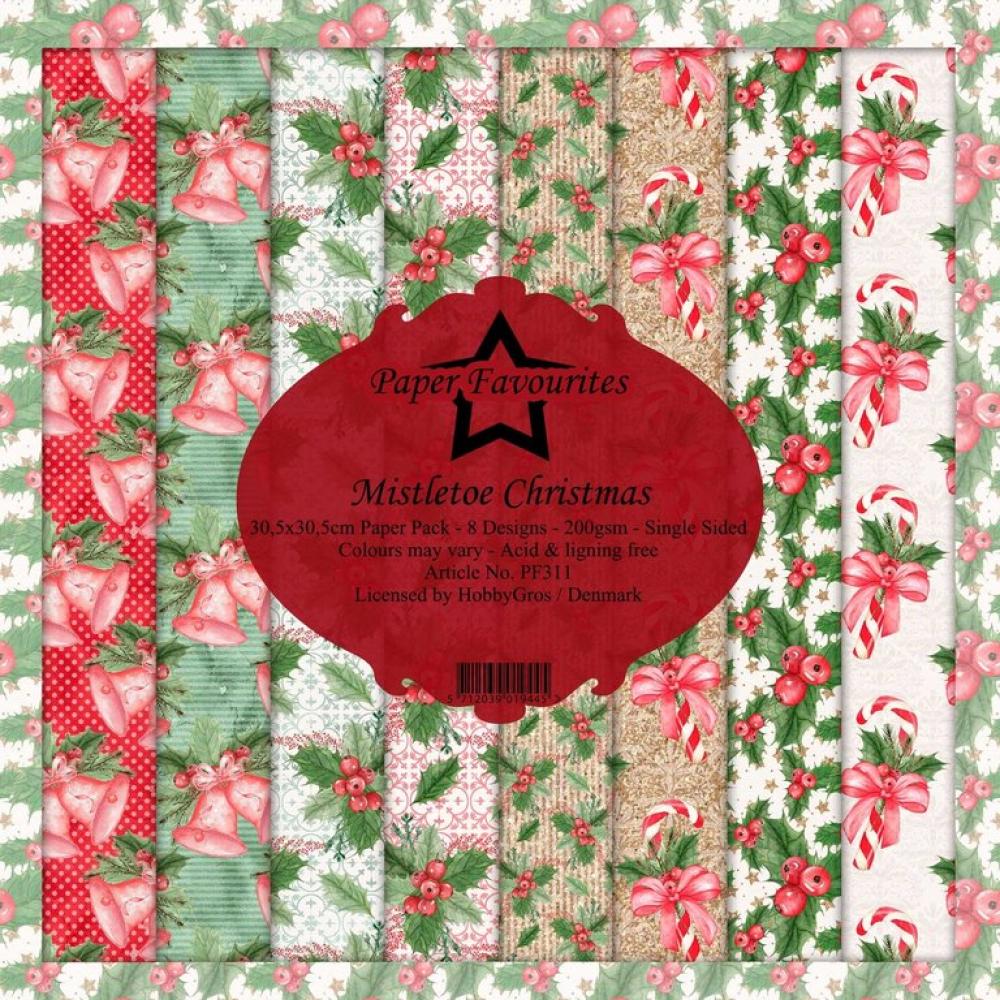 Dixi Craft 12x12 Paper Pack Mistletoe Christmas #311