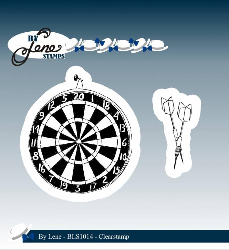Dixi Craft by Lene Clear Stamp Dartboard & Arrows BLS1014