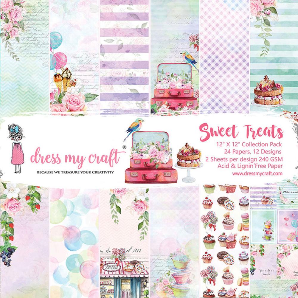 Dress My Craft 12x12 Paper Pad Sweet Treats