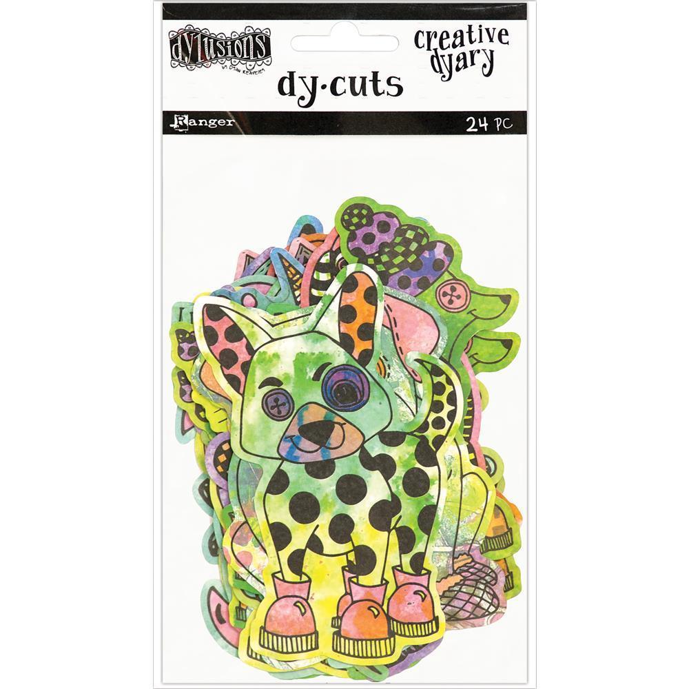 Dyan Reaveley's Dylusions Die Cuts Black & White Birds & Flowers