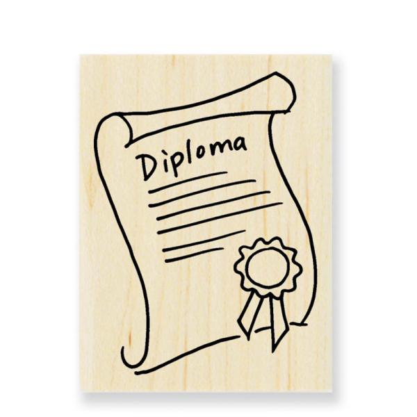 Stampendous Wooden Stamp Diploma E224