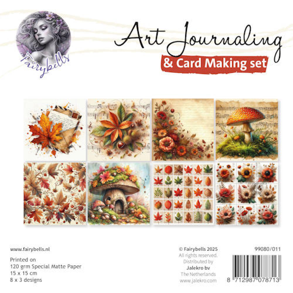 Fairybells Art Journaling & Card Making Backgrounds Herbst Set 11