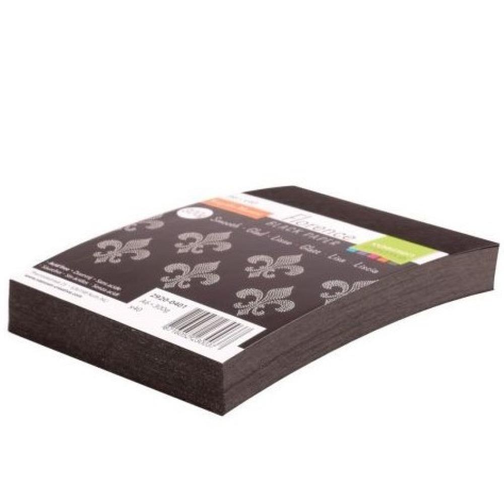 Florence A6 Paper Pack Black Smooth