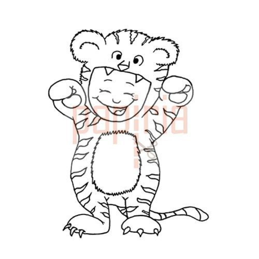 Gerda Steiner Design Stamp Halloween Tiger