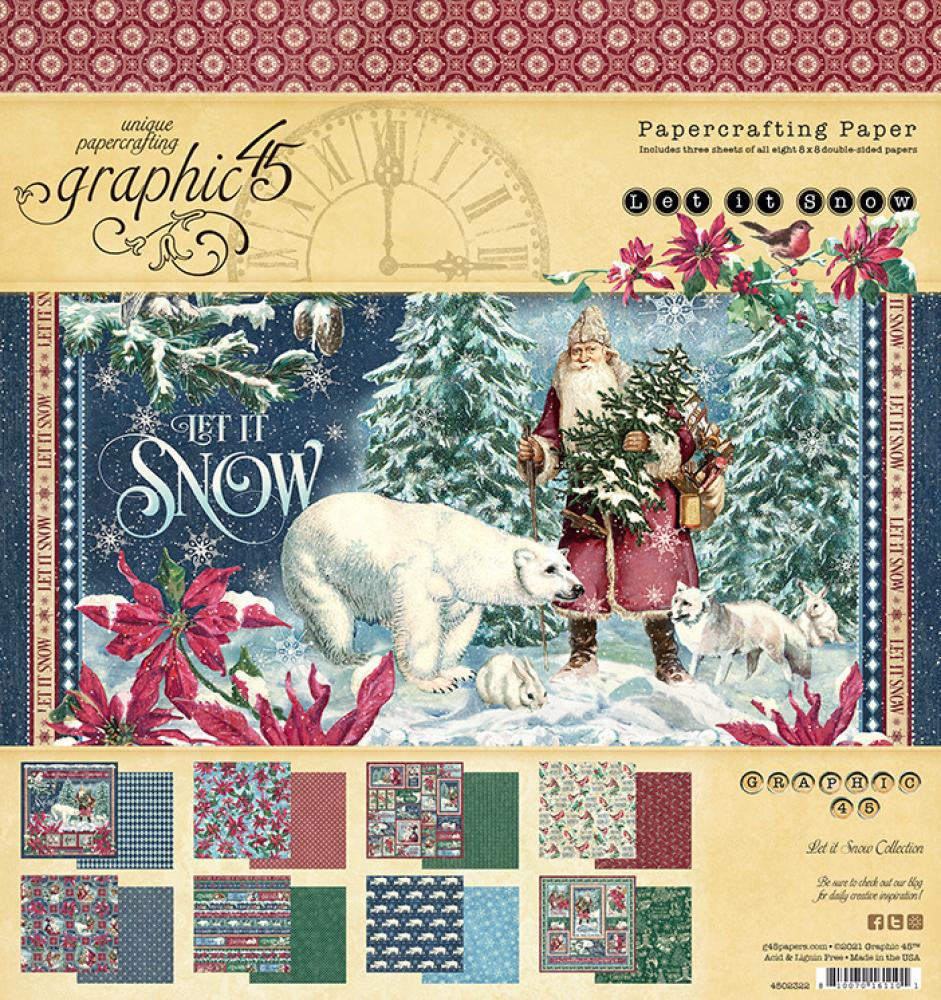 Graphic 45 Let It Snow 8x8 Pad (4502322)