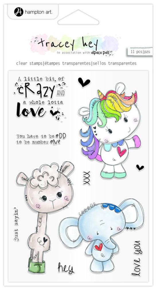 Hampton Art Clear Stamps Little Bit Crazy #SC0976