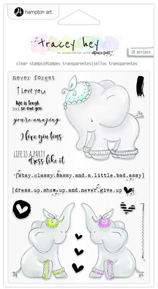 Hampton Art Clear Stamps Never Forget #SC0978