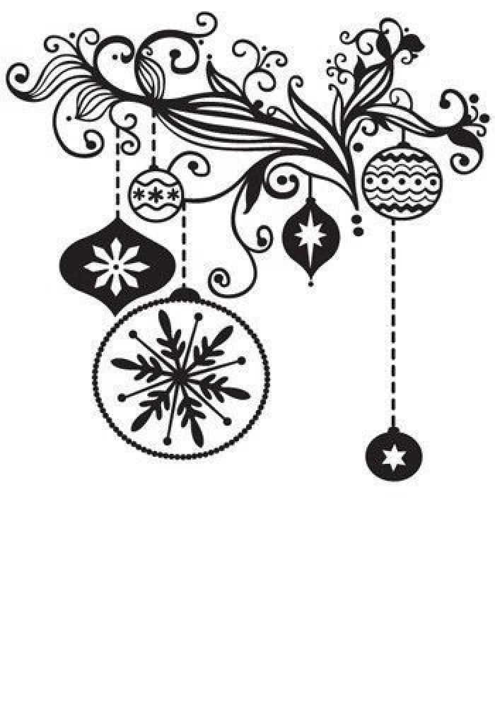 Hobby Solution Prägeschablone Christmas Decoration