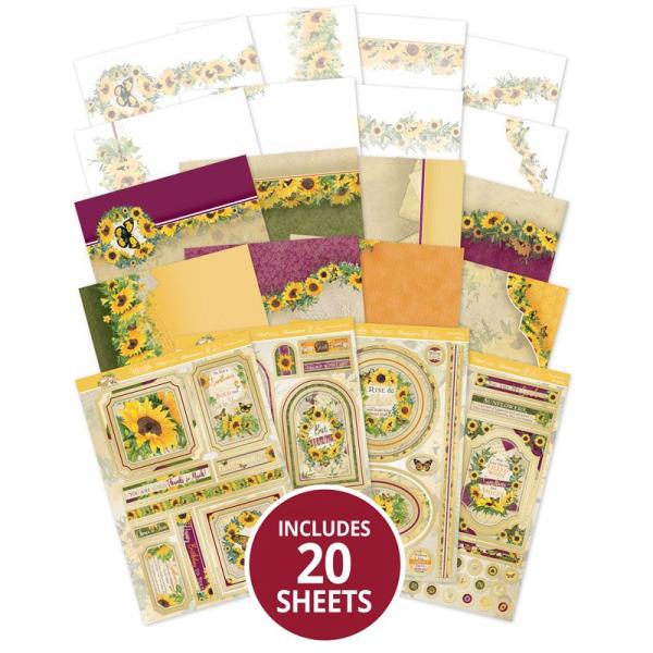 Hunkydory Deluxe Craft Pads Forever Florals Sunflowers