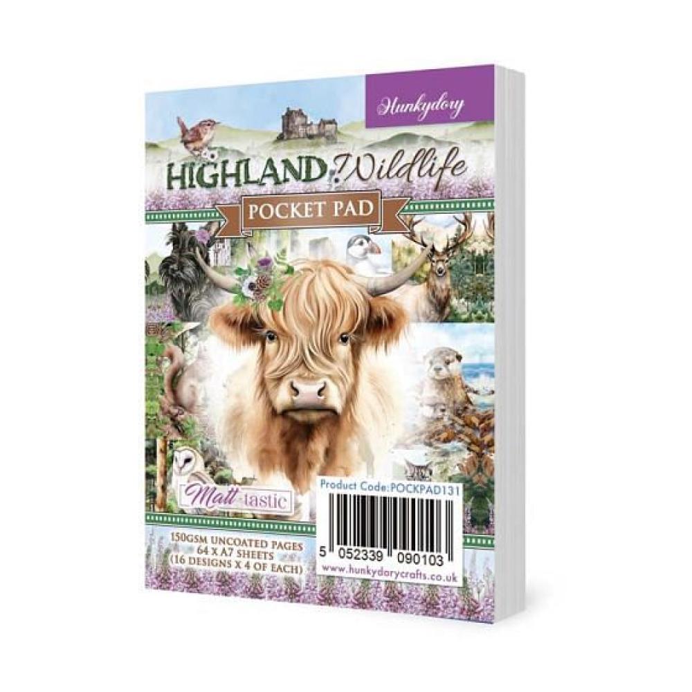 Hunkydory Highland Wildlife Pocket Pad