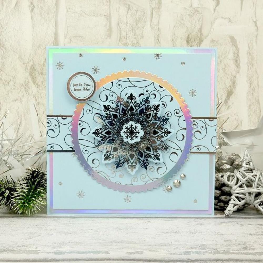 Hunkydory Let it Snow Foiled & Die Cut Snowflake Acetate #104