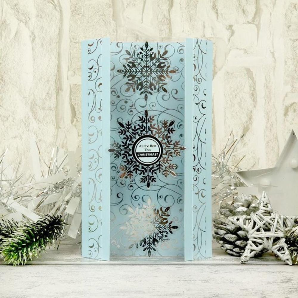 Hunkydory Let it Snow Foiled & Die Cut Snowflake Acetate #104