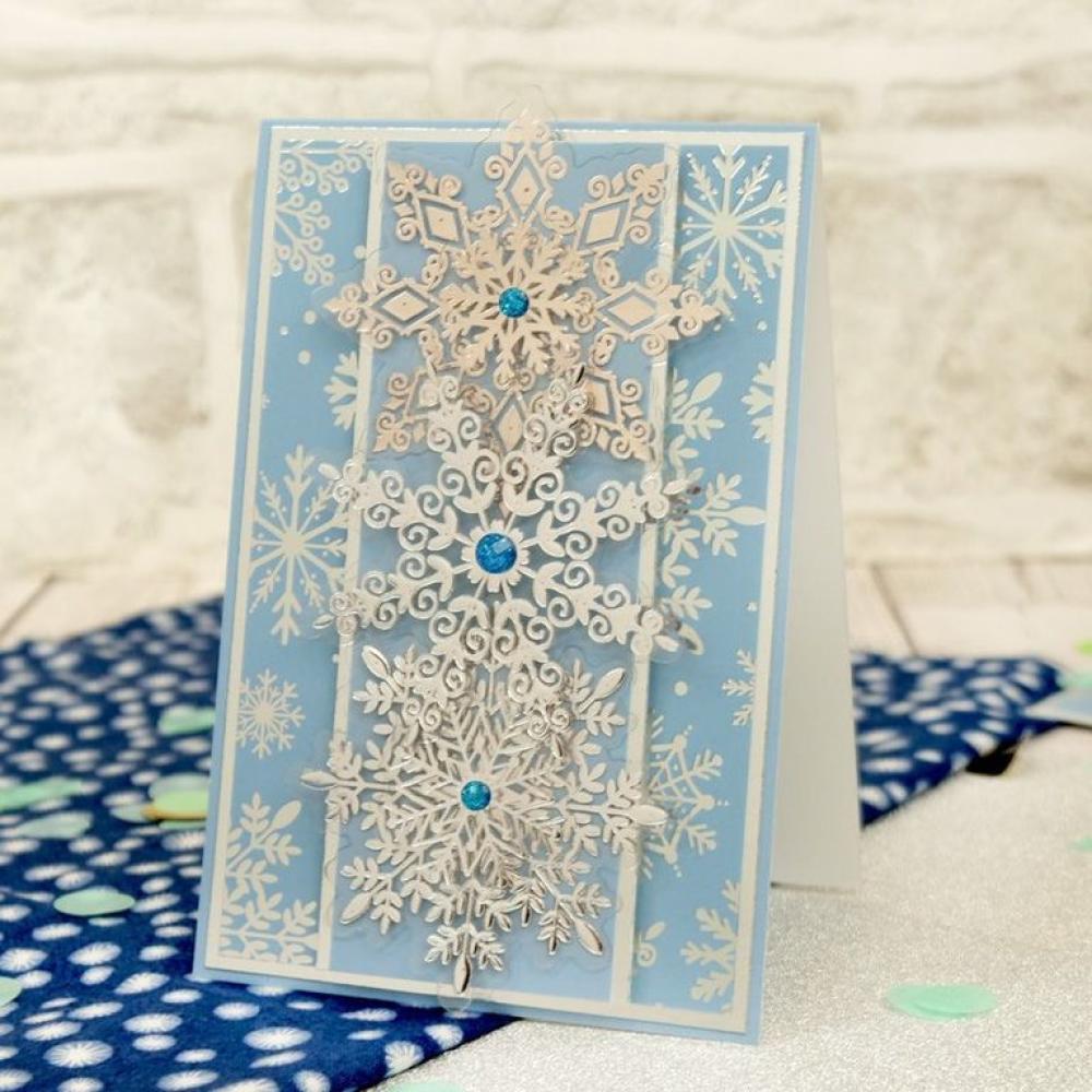 Hunkydory Let it Snow Foiled & Die Cut Snowflake Acetate #104