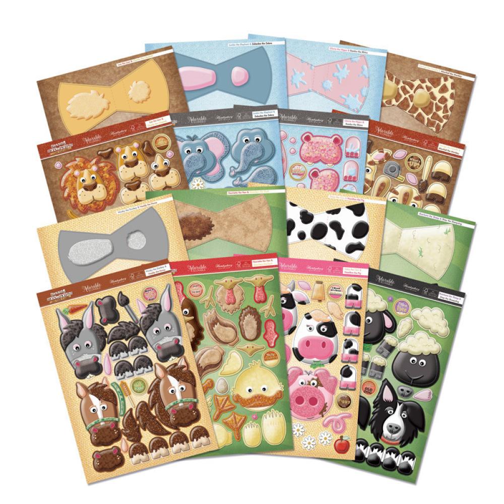 SALE Hunkydory Rocking Box-Pops! On the Farm & On Safari Collection Set